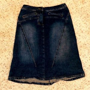 Thick denim skirt size 2